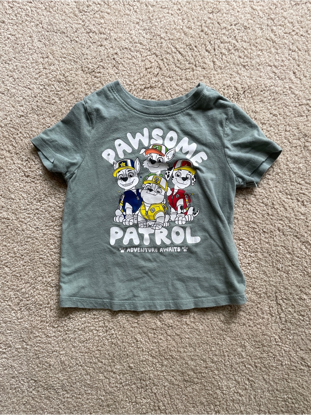 Paw Patrol Green 'Pawsome Patrol' Short Sleeve Tee